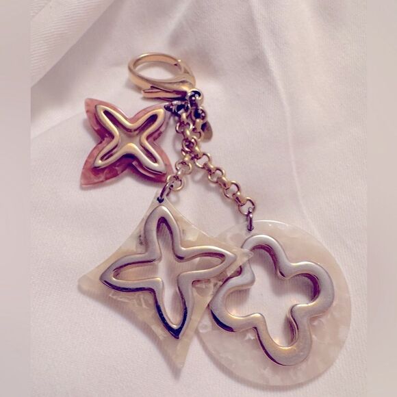 Louis Vuitton Bijou De Sac Insolence Bag Charm Keychain Gold Resin Multicolor - Picture 16 of 16